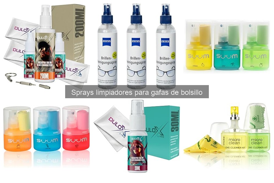 Cómo utilizar un spray limpiador para gafas de bolsillo