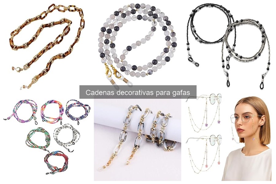 Comparativa: Cadenas de plástico vs. metal para gafas