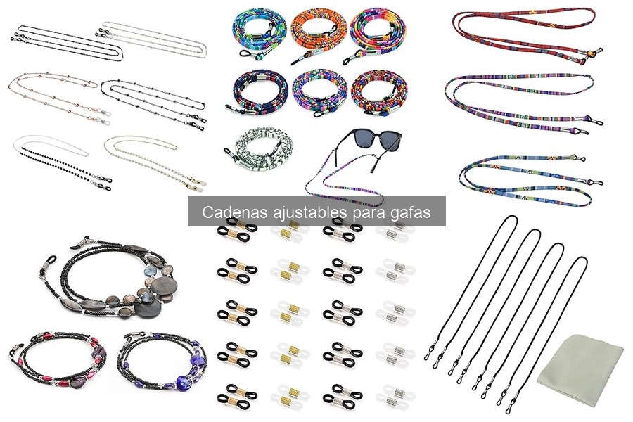 Comparativa de cadenas ajustables para gafas: Mejores marcas