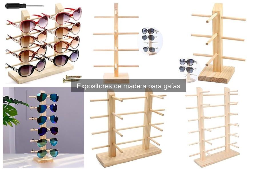 Comparativa de expositores de madera para gafas: mejores marcas