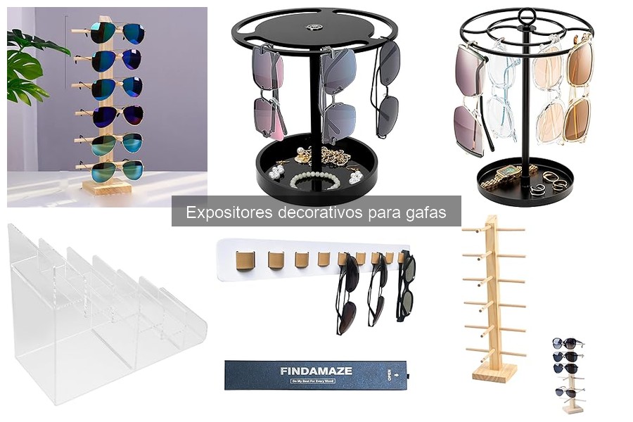 Comparativa de Expositores de Pared y Mesa para Gafas