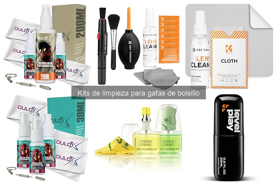 Comparativa de Kits de Limpieza para Gafas de Bolsillo