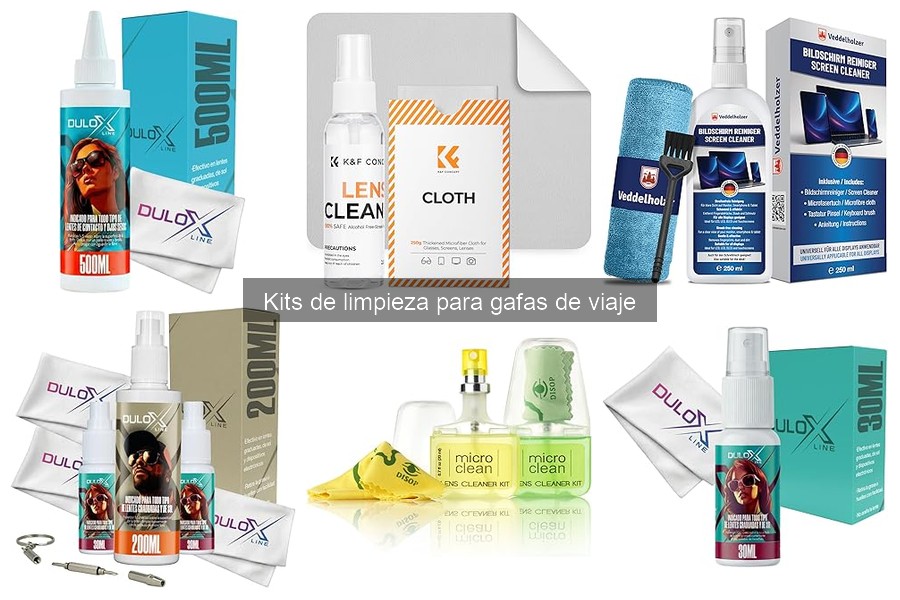 Comparativa de Kits de Limpieza para Gafas de Viaje