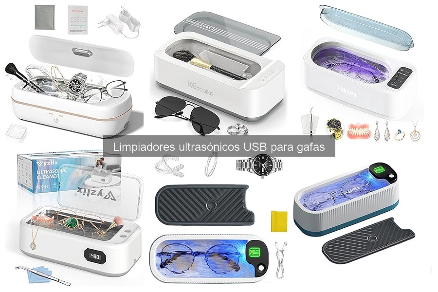 Comparativa de limpiadores ultrasónicos USB para gafas