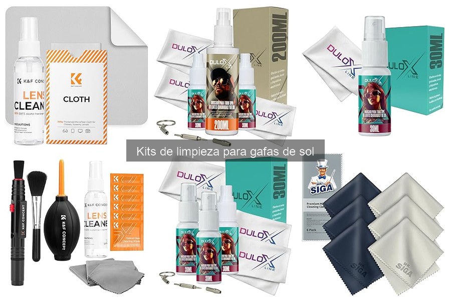 ** Comparativa de los Mejores Kits de Limpieza para Gafas de Sol