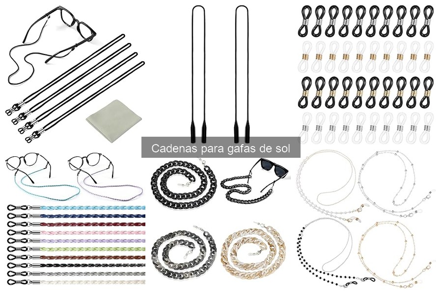 Comparativa de materiales para cadenas de gafas de sol