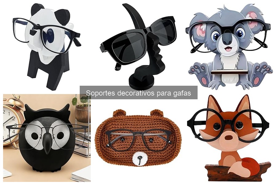 Comparativa de materiales para soportes decorativos de gafas