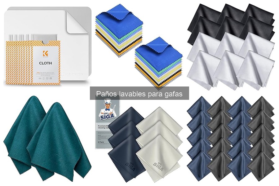 Comparativa de paños lavables para gafas: opiniones y mejores marcas