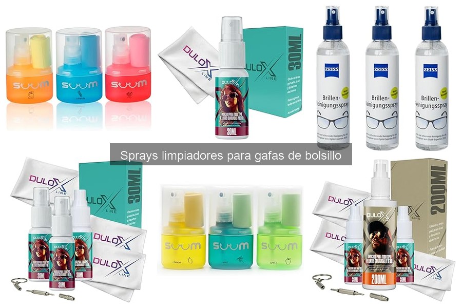 Comparativa de precios de sprays limpiadores para gafas de bolsillo