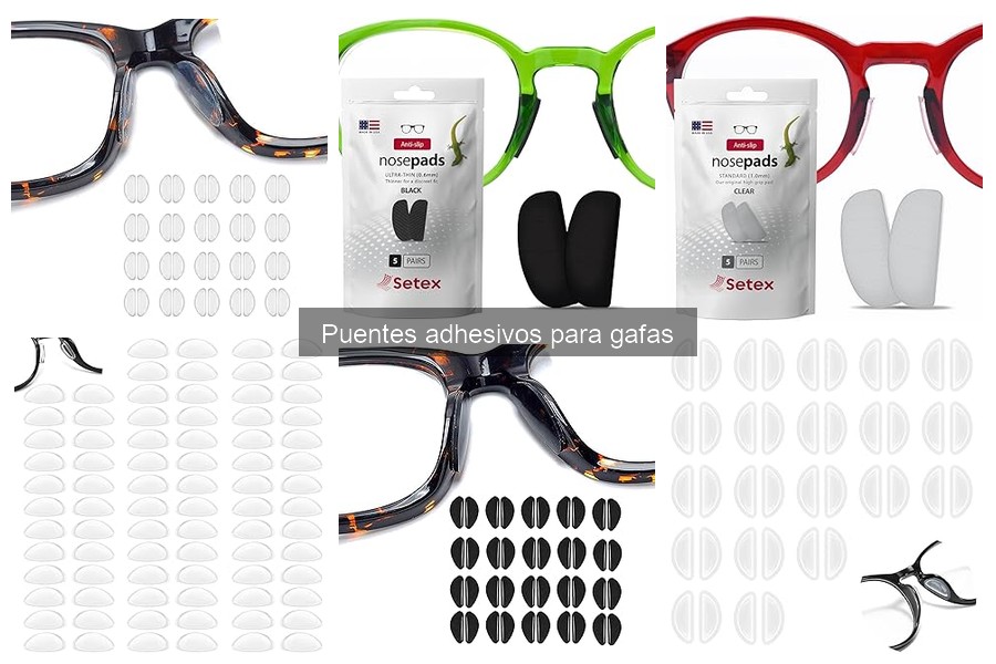 Comparativa de puentes adhesivos para gafas: marcas y precios