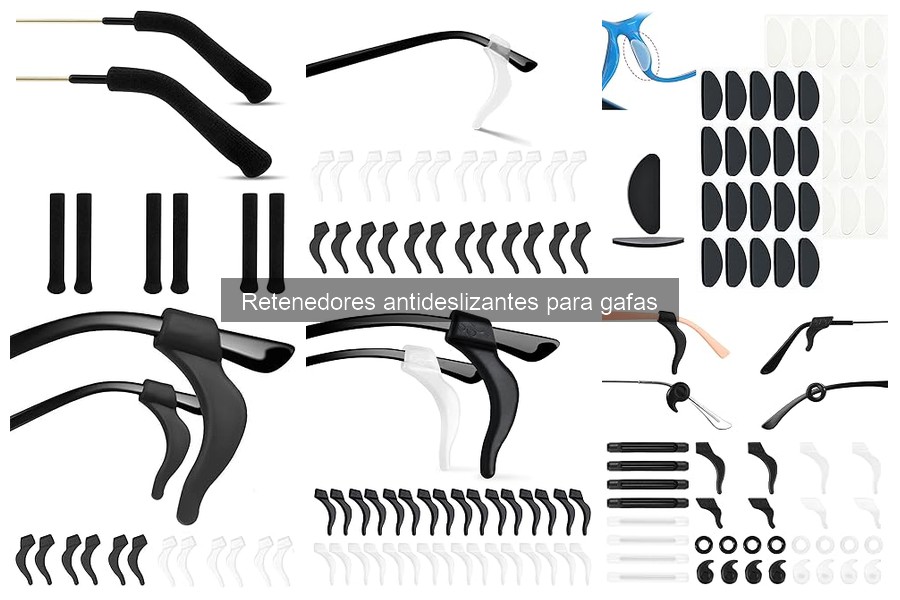 Comparativa de retenedores antideslizantes para gafas