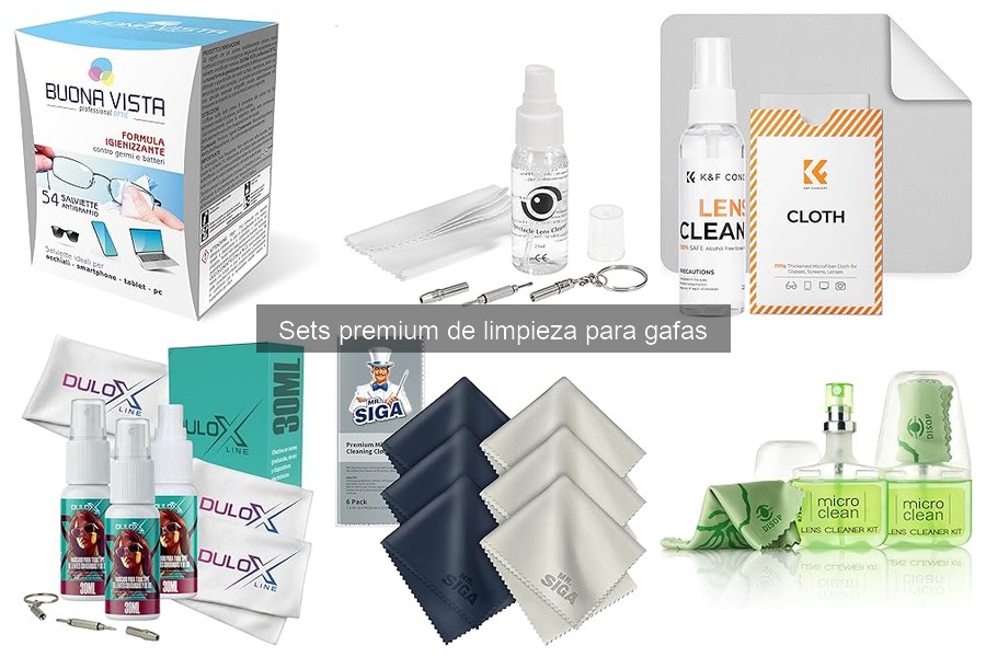 Comparativa de Sets Premium y No Premium para Limpiar Gafas