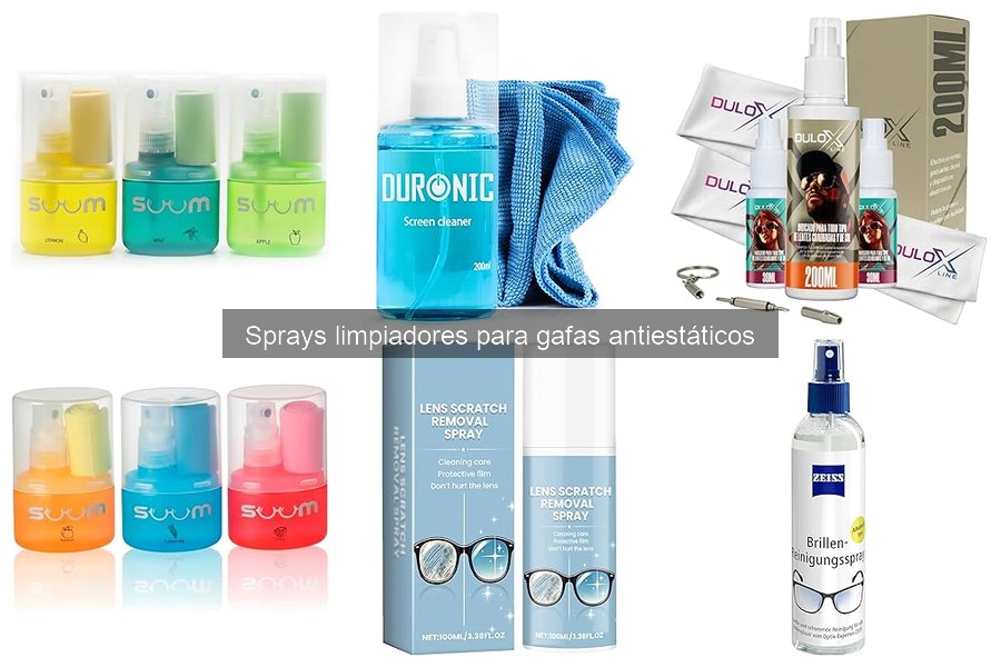 Comparativa de Sprays Limpiadores Antiestáticos para Gafas