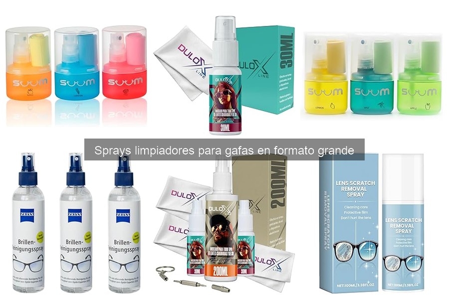 Comparativa de sprays limpiadores grandes vs otros formatos