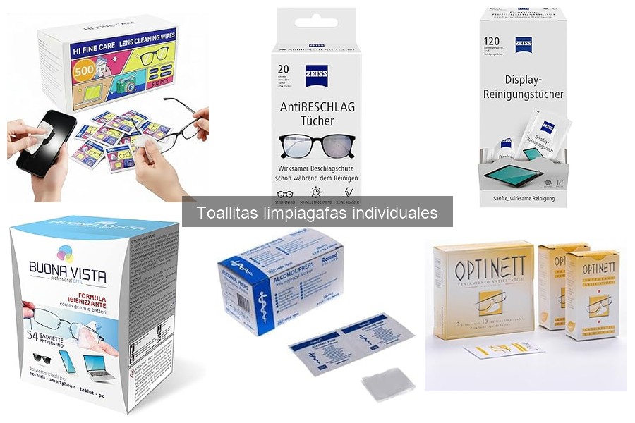 Comparativa de toallitas limpiagafas individuales: Mejores marcas