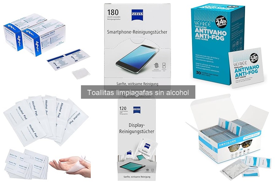 Comparativa de toallitas limpiagafas sin alcohol: ¿Cuál elegir?