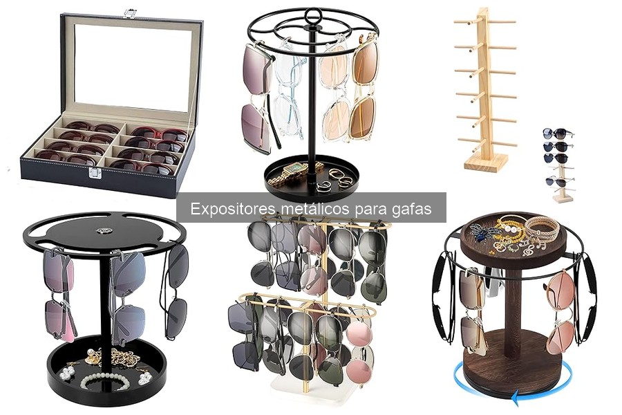 Comparativa: Expositores Metálicos vs. Madera para Gafas