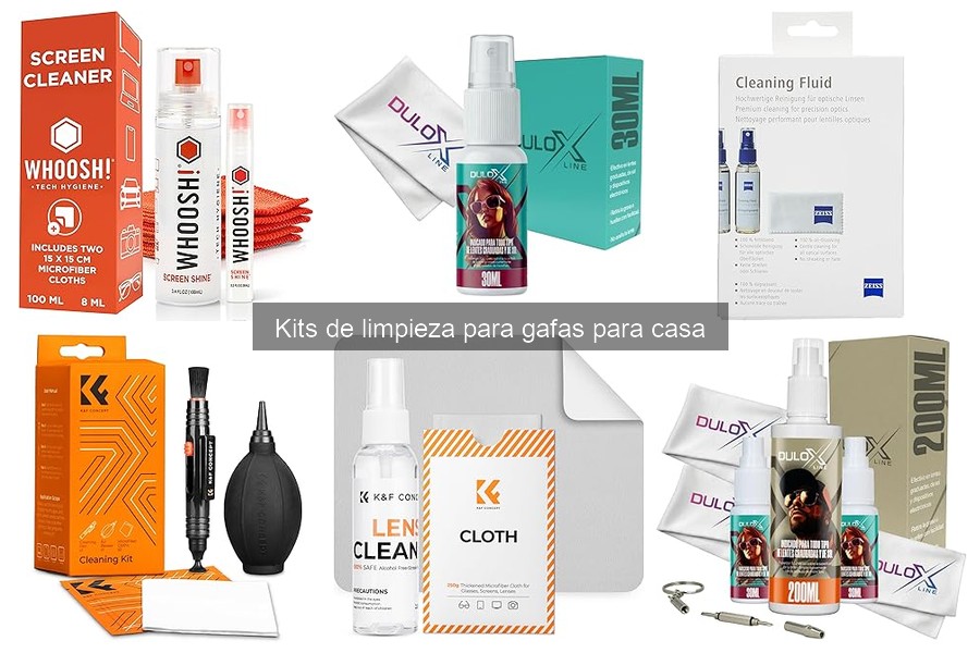 Comparativa: Kits de limpieza para gafas vs. productos caseros