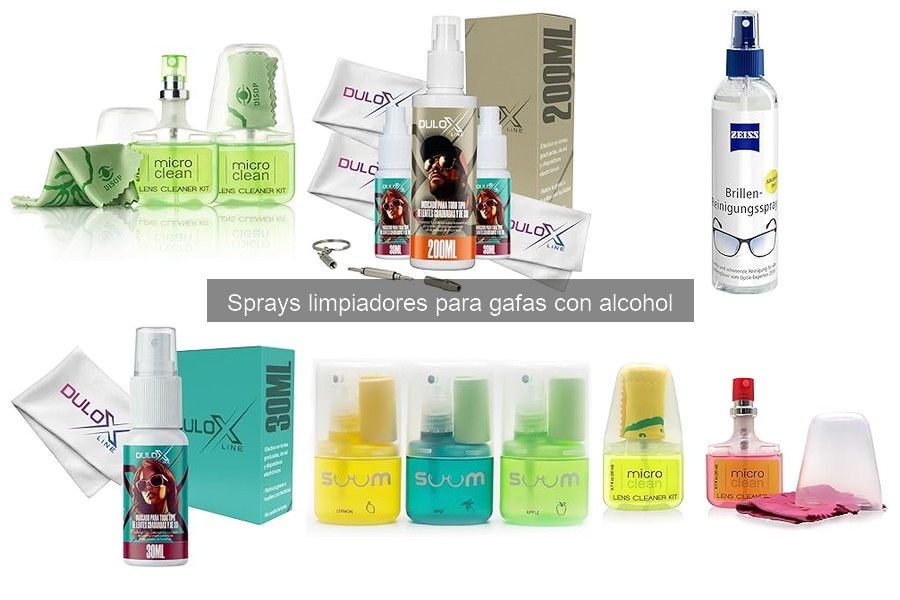Comparativa: Sprays Limpiadores con y Sin Alcohol para Gafas