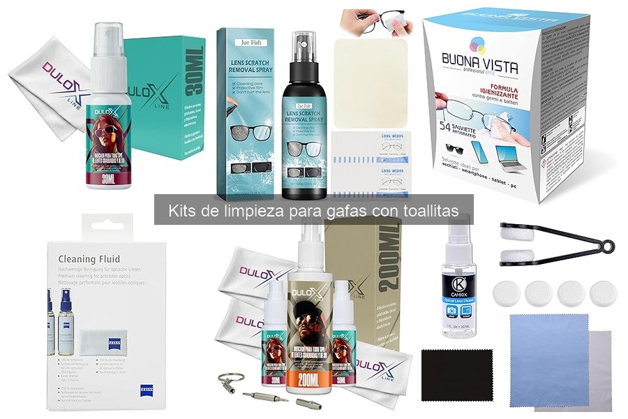 Componentes esenciales de un kit de limpieza para gafas