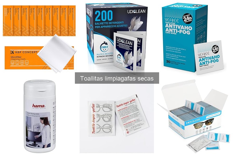 Componentes seguros de las toallitas limpiagafas secas