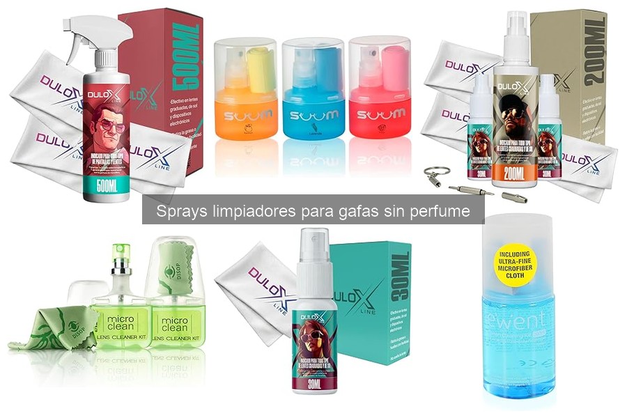 Consejos para mantener tus gafas con sprays limpiadores sin perfume