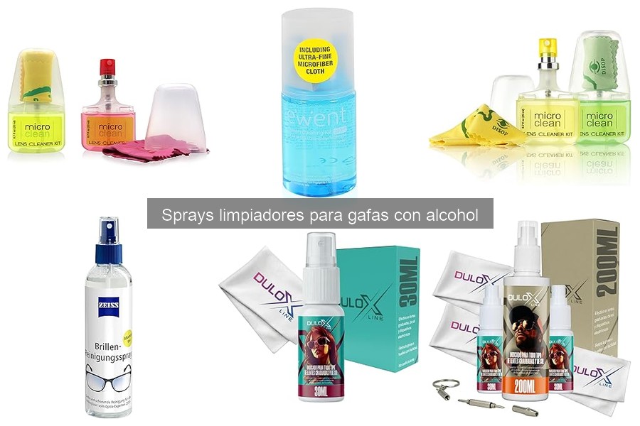 ¿Cuánto cuesta un spray limpiador para gafas con alcohol?