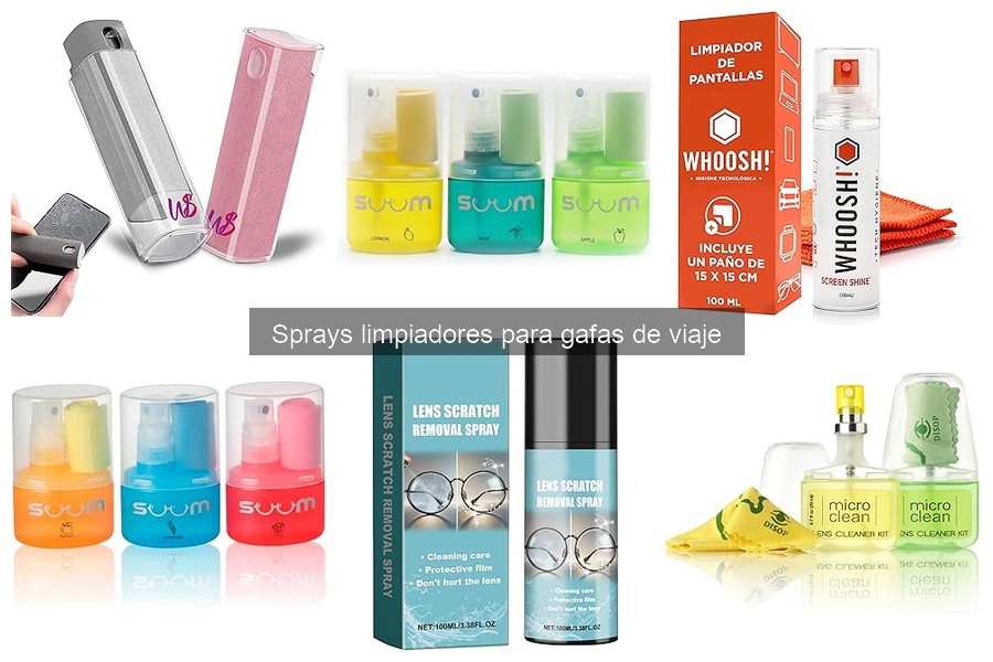 Cuidados y conservación de sprays limpiadores para gafas