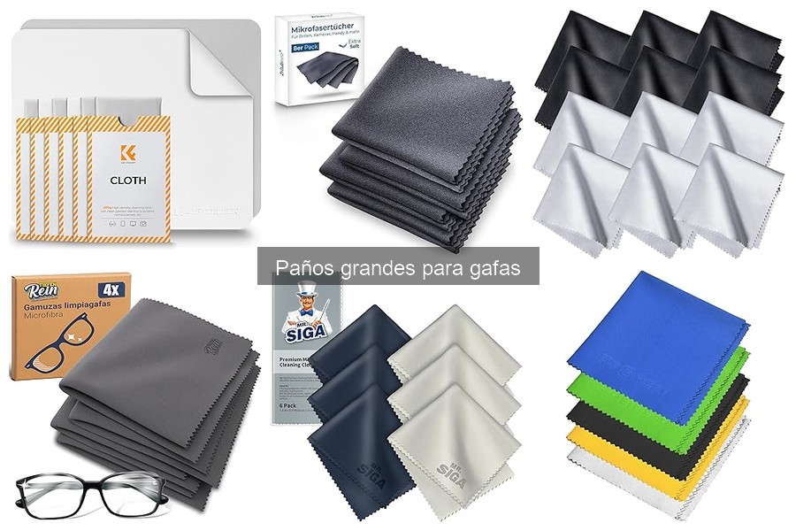 Diferencias entre paños de microfibra y algodón para gafas