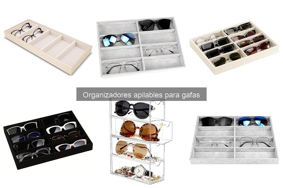 Dónde comprar organizadores apilables para gafas a buen precio