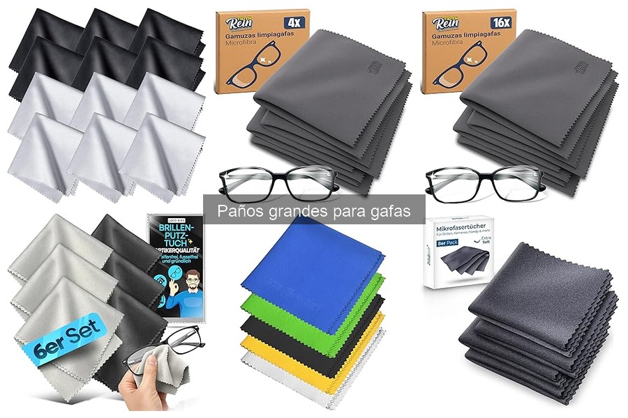 Dónde comprar paños grandes para gafas al mejor precio