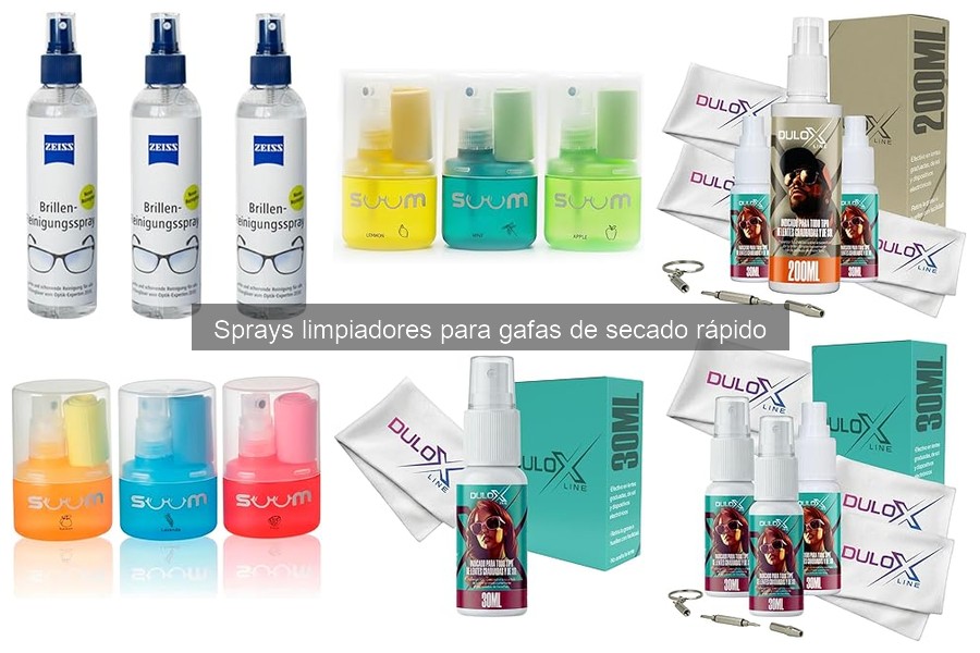 Dónde comprar sprays limpiadores de gafas de secado rápido