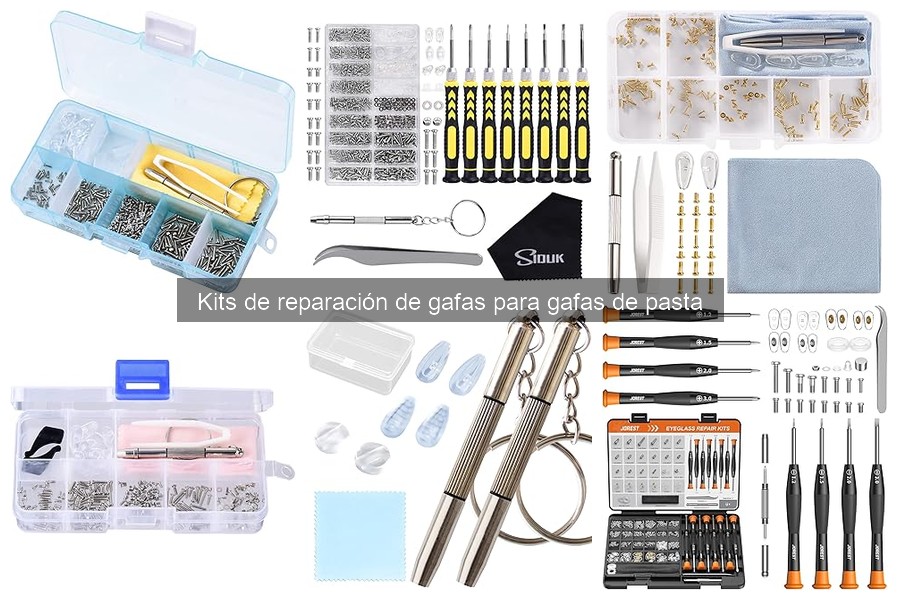 Eficacia de los kits de reparación de gafas de pasta