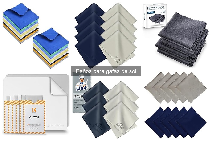 Eficacia de los paños de microfibra para gafas de sol