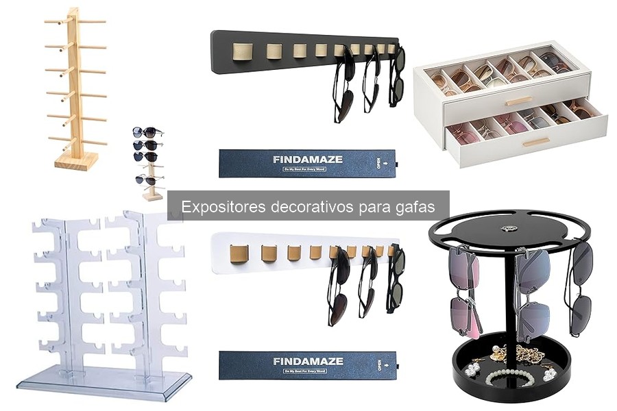 Errores al usar expositores decorativos para gafas