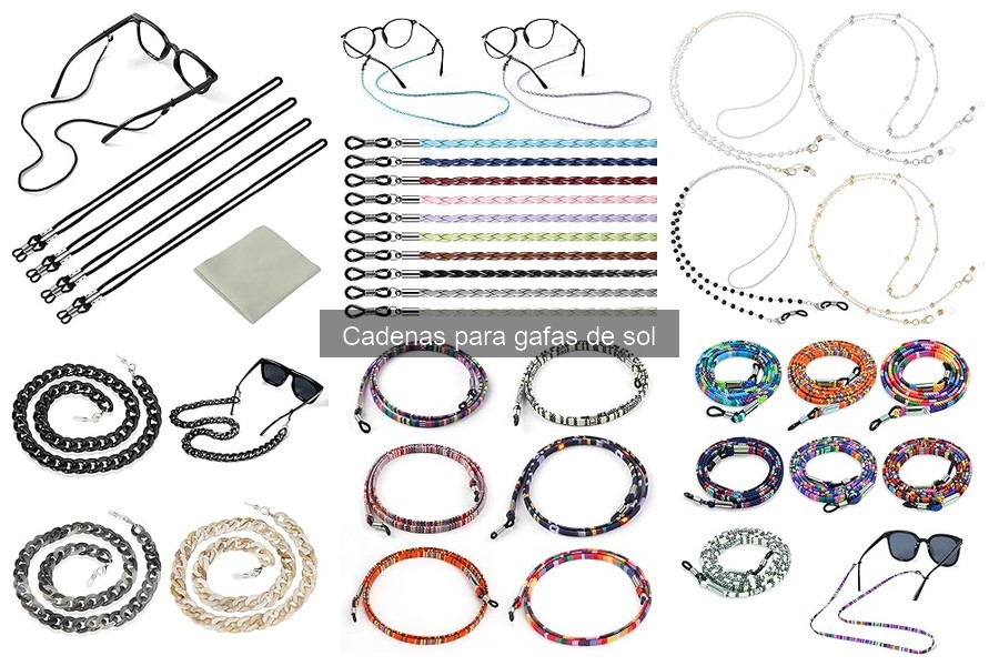 Errores comunes al elegir cadenas para gafas de sol
