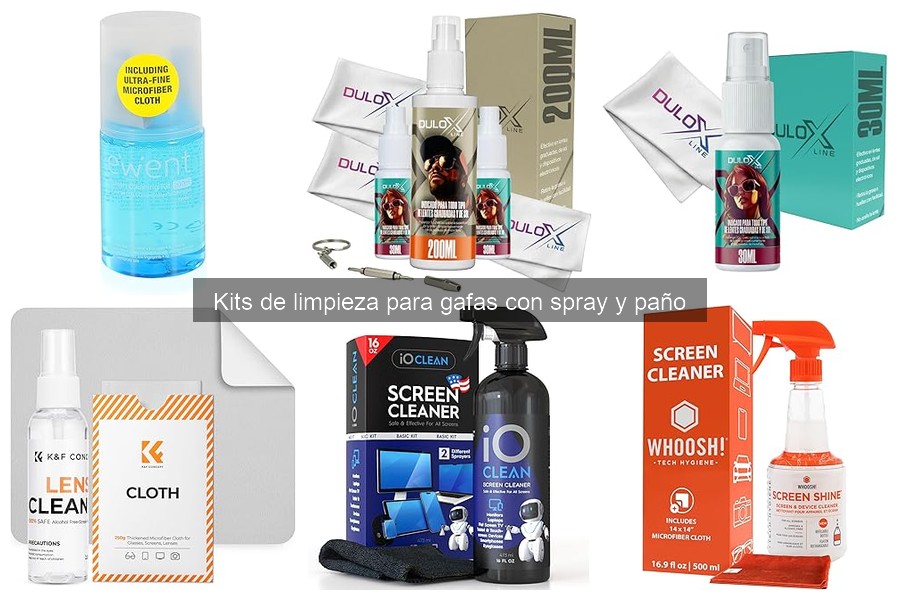 ** Errores comunes al usar kits de limpieza para gafas