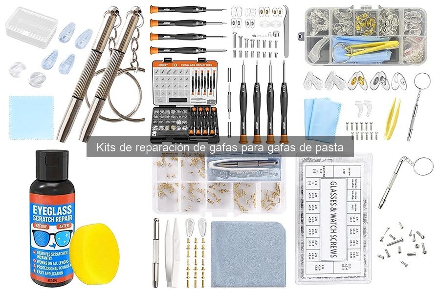 Errores comunes al usar kits de reparación de gafas de pasta