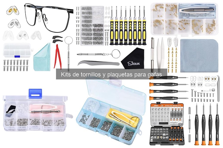 Errores comunes al usar kits de tornillos y plaquetas para gafas