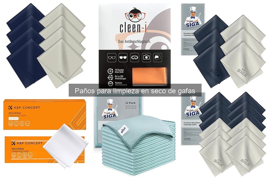 Errores comunes al usar paños de limpieza en seco de gafas