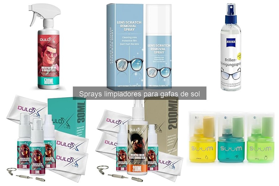 Errores comunes al usar sprays limpiadores de gafas de sol