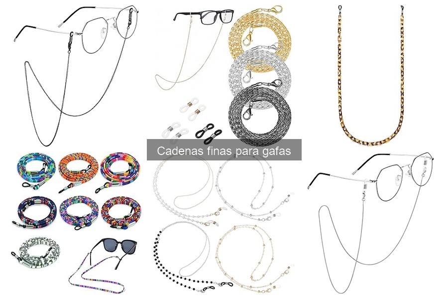 Estilos de cadenas finas para gafas populares en 2023