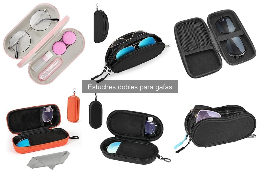 Estilos y diseños de estuches dobles para gafas