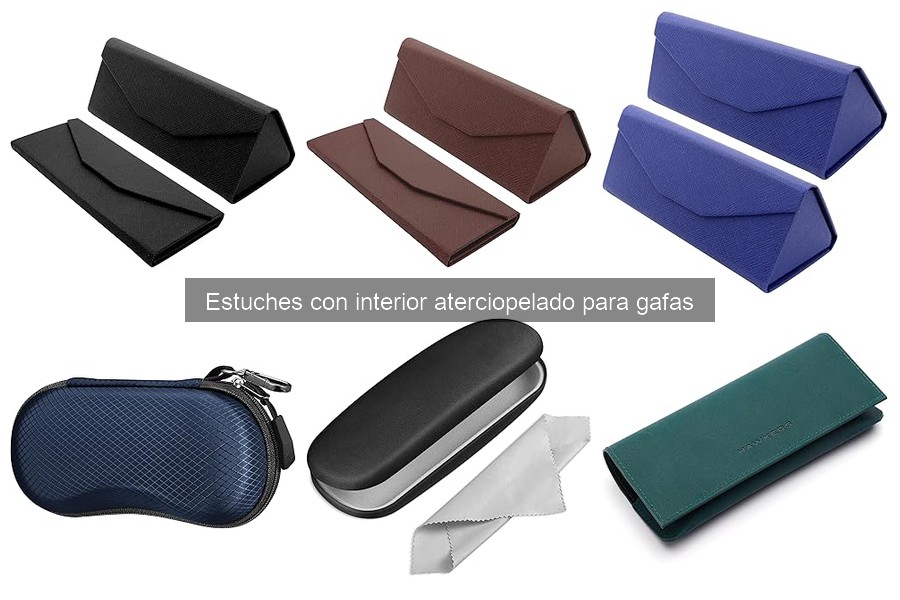 Estuches aterciopelados para gafas a buen precio