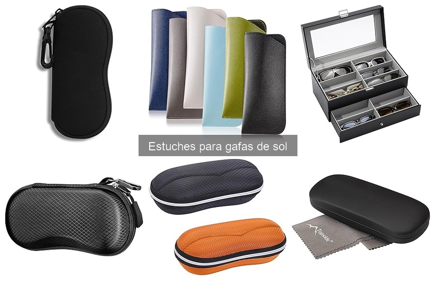 Estuches para gafas de sol con funciones adicionales