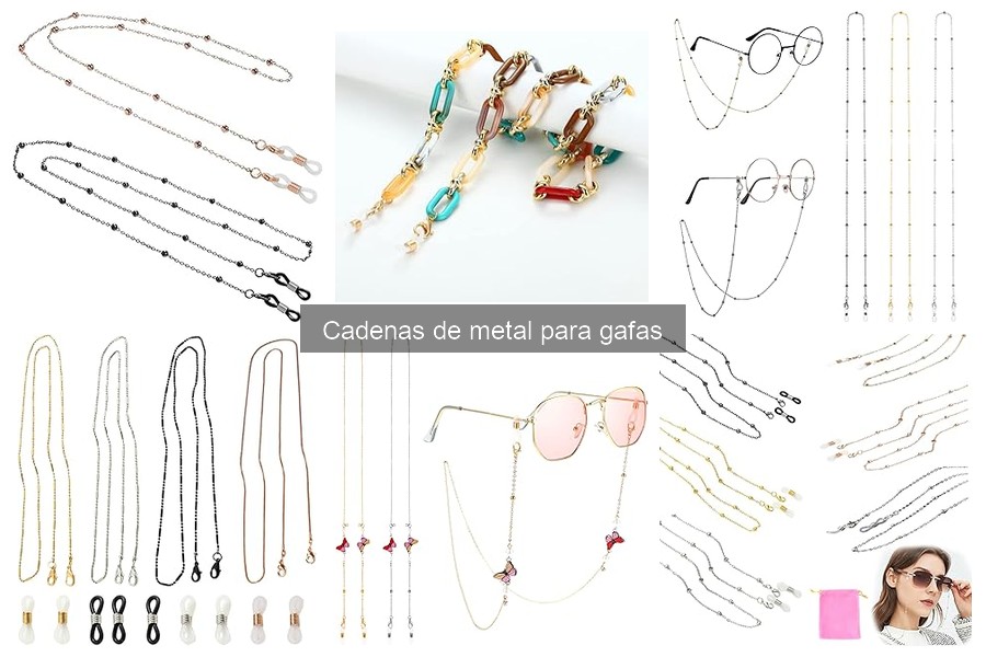 Guía de compra: Cadenas de metal para gafas que debes considerar