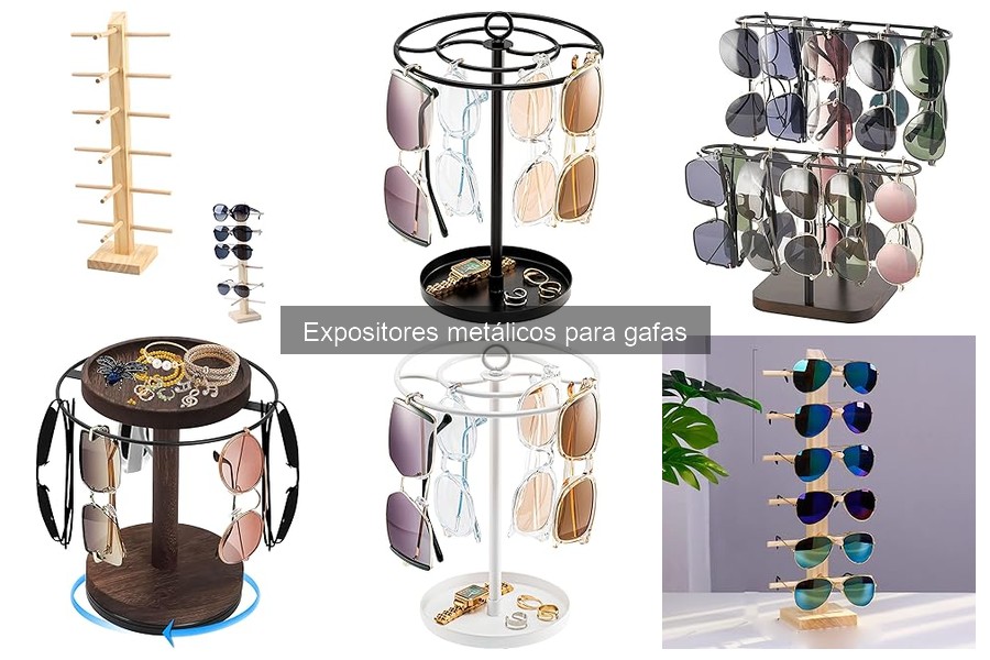 Guía de compra de expositores metálicos para gafas