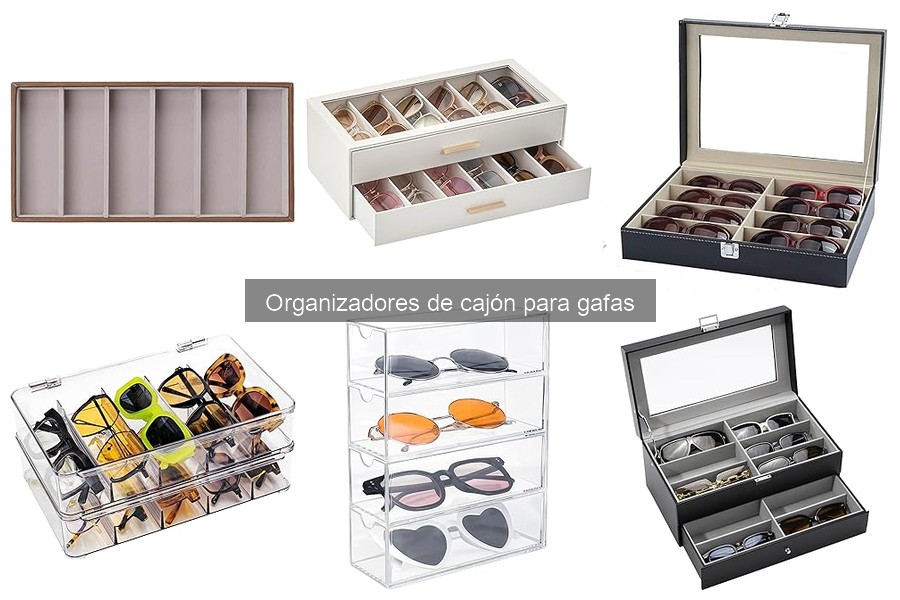 Guía de compra de organizadores de cajón para gafas