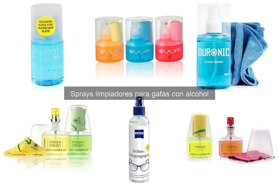 Guía de compra de sprays limpiadores para gafas con alcohol