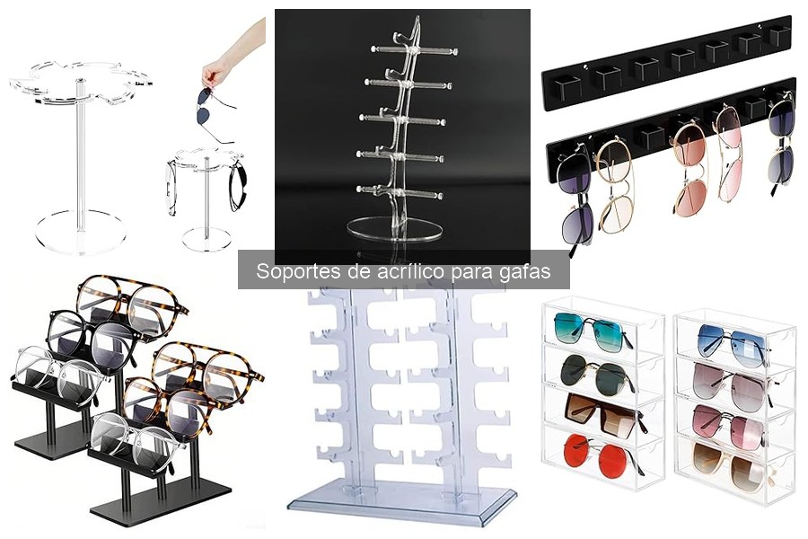 Guía de instalación de soportes de acrílico para gafas